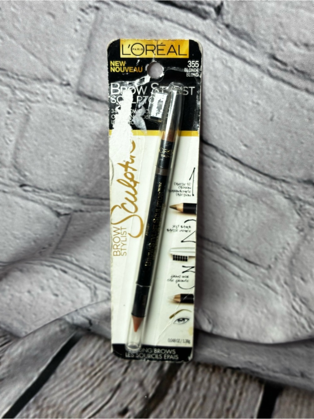 NEW L’Oréal Brow Stylist Sculptor 3-in-1 Brow Tool #355 Blonde Eyebrow Pencil